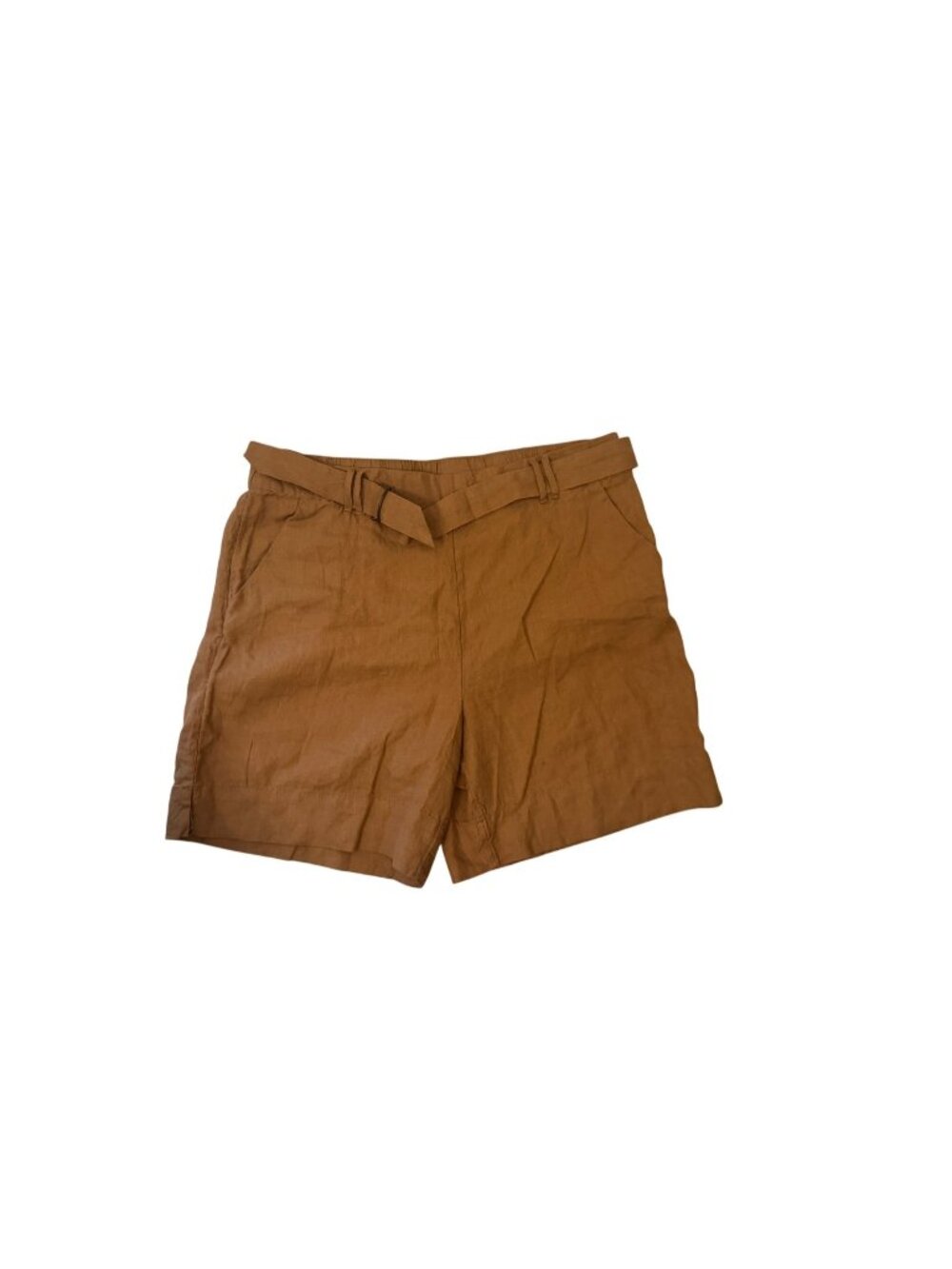 Soft Surroundings tan 100% Linen shorts size xl